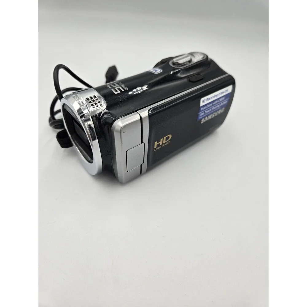 Samsung HMX-F90 HD Camcorder 52x Optical Zoom - Black w USB Cable